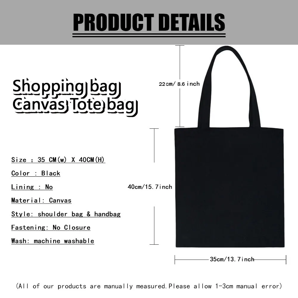 Personalized Kawaii Teacher Shopping Bags Women Totes Thank You Teacher Shoulder Bags for Travel Handbags Canvas Shopper Bag images - 6