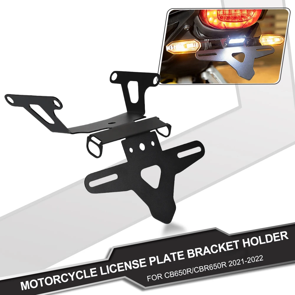 

2022 Motorcycle License Plate Bracket Holder Tidy Fender Eliminator For Honda CB650R CBR650R 2021-2022 CB CBR 650R CB650 CBR650R