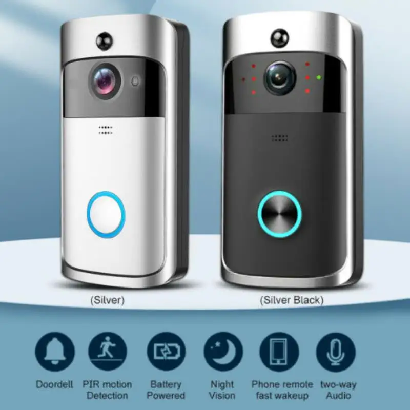 Smart Doorbell Camera Wifi Wireless Call Intercom Video Doorbell Phone Camera Door Bell Ring Home Apartments Security Cameras