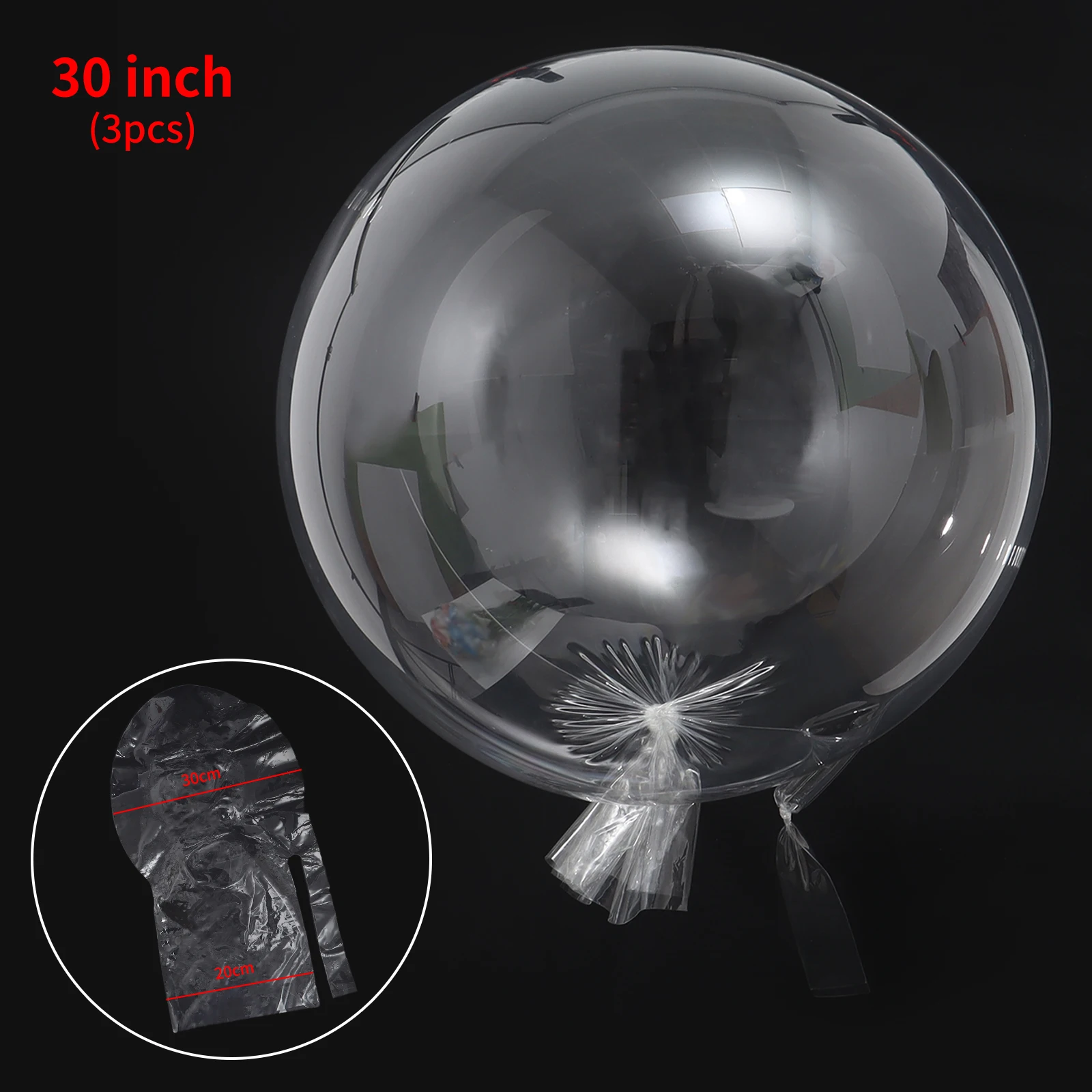 

3/5 шт., прозрачные надувные воздушные шары, 30 дюймов