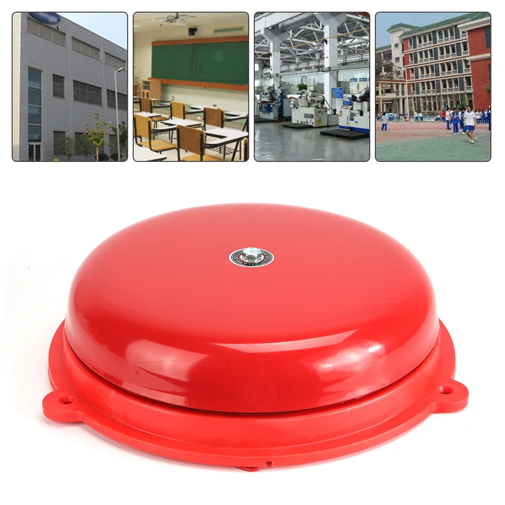 

250 мм 10 дюймов электрическая пожарная сигнализация внутренняя забастовка без искры школьный завод колокольчик (красный)