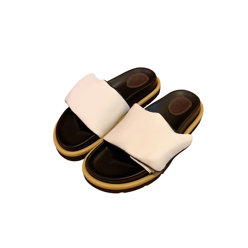 

Luxury Brand Women's Slippers Flat Printed Letter 2022 Summer Fashion Females Casual Slides Comfortable Shoes Big Sizes 41 42