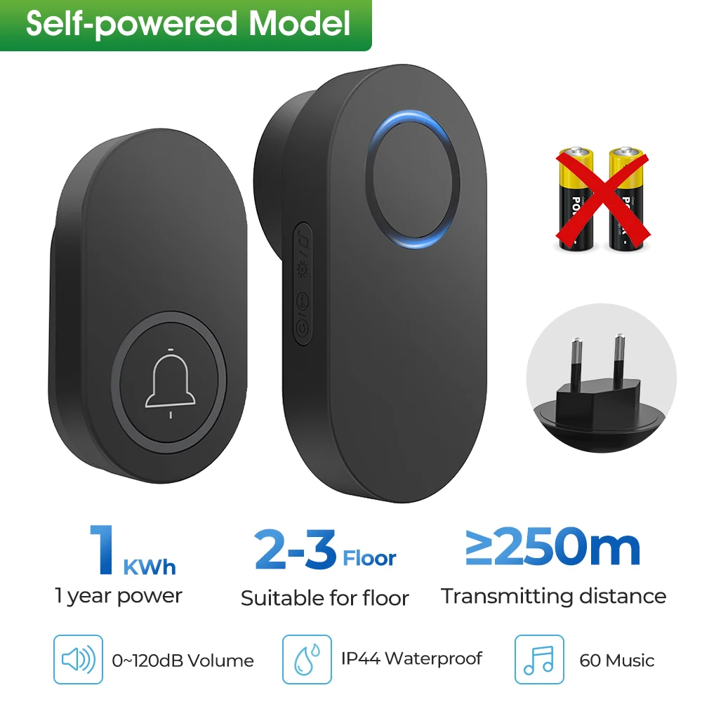 

Беспроводной дверной звонок SMATRUL 120 дБ