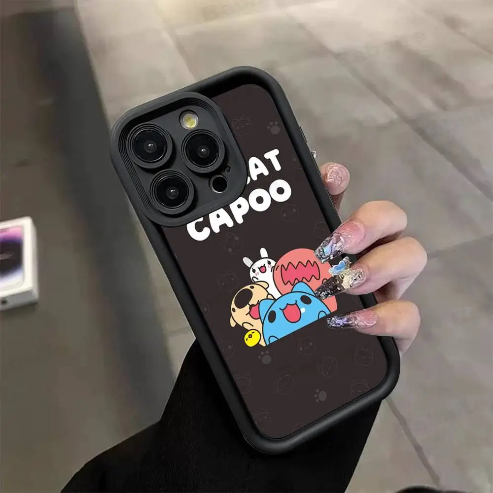 Чехол для телефона B-Bugcat Capoo для iPhone 11, 12, 13, 16, 15, 17, 14 Pro Max, мягкий силиконовый чехол (art.: 3920db6420ffb) - 3920db6420ffb