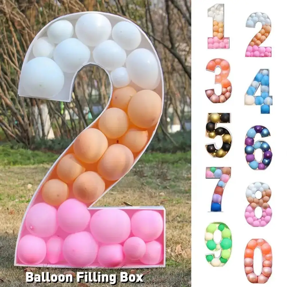 

Giant Birthday Figure 0-9 Balloon Filling Box 1st 18th Decorate Balloon Birthday Anniversary Number 30 73cm 50 40 Decor Fra W1T4
