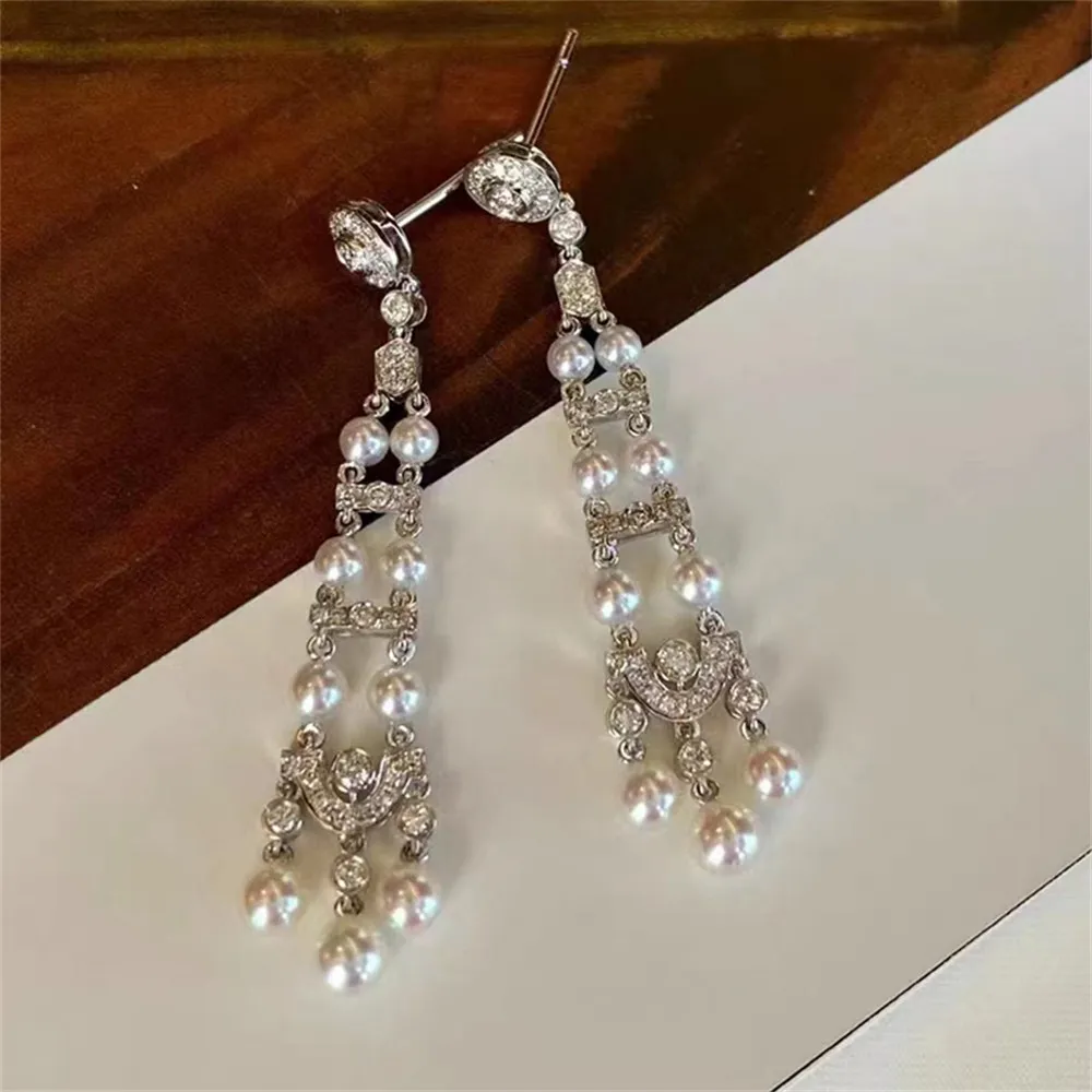 

Серьги-гвоздики из серебра 925 пробы с жемчугом, 3-5 мм