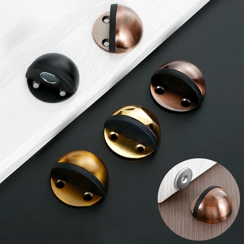 Магнитная всасывающая резиновая полукруглая Противоударная дверная стопор из