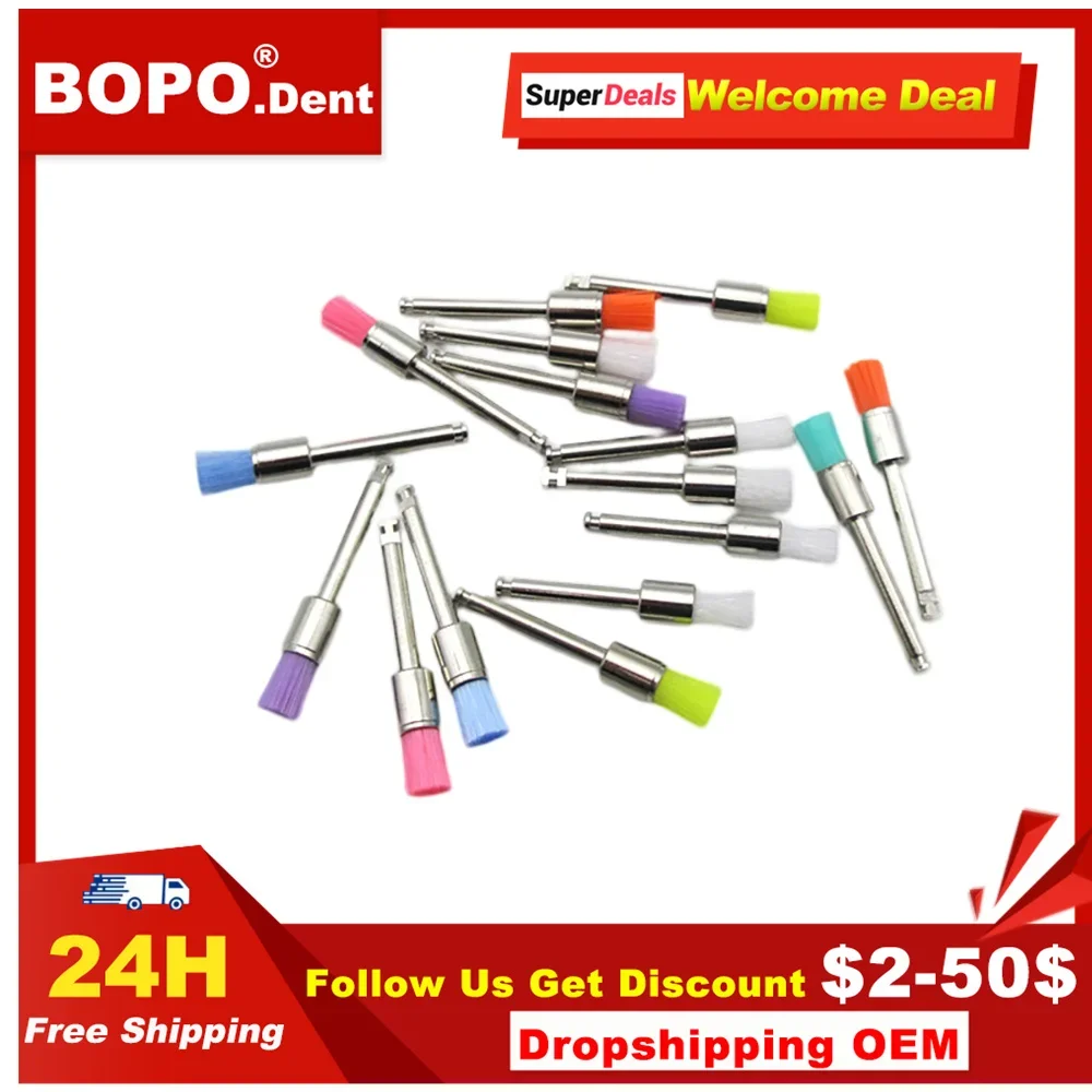 

100 шт. Стоматологическая лабораторная нейлоновая Пряжка, маленький самолет, полировальная одноразовая зубная щетка для ухода за зубами, чашка профи, полировальная чашка