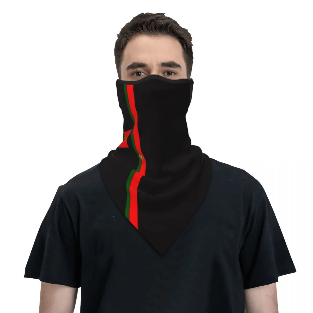 Бандана с португальским флагом шейный Гетр зимний обогреватель для шеи женский