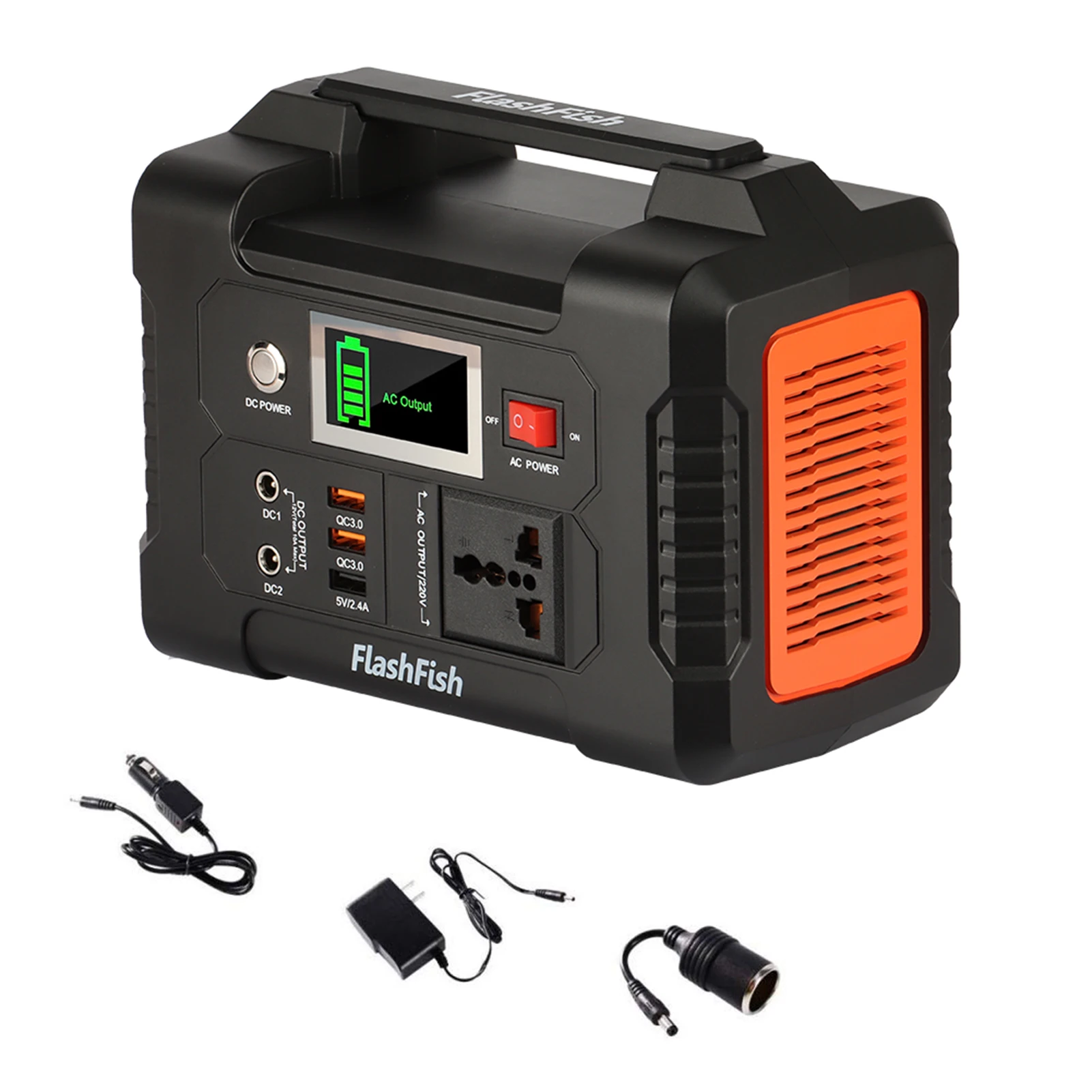 

Flashfish E200 Portable Power Station 40800mAh/151Wh Solar Generator 200W Power Station Outdoor Emergency Battery Backup