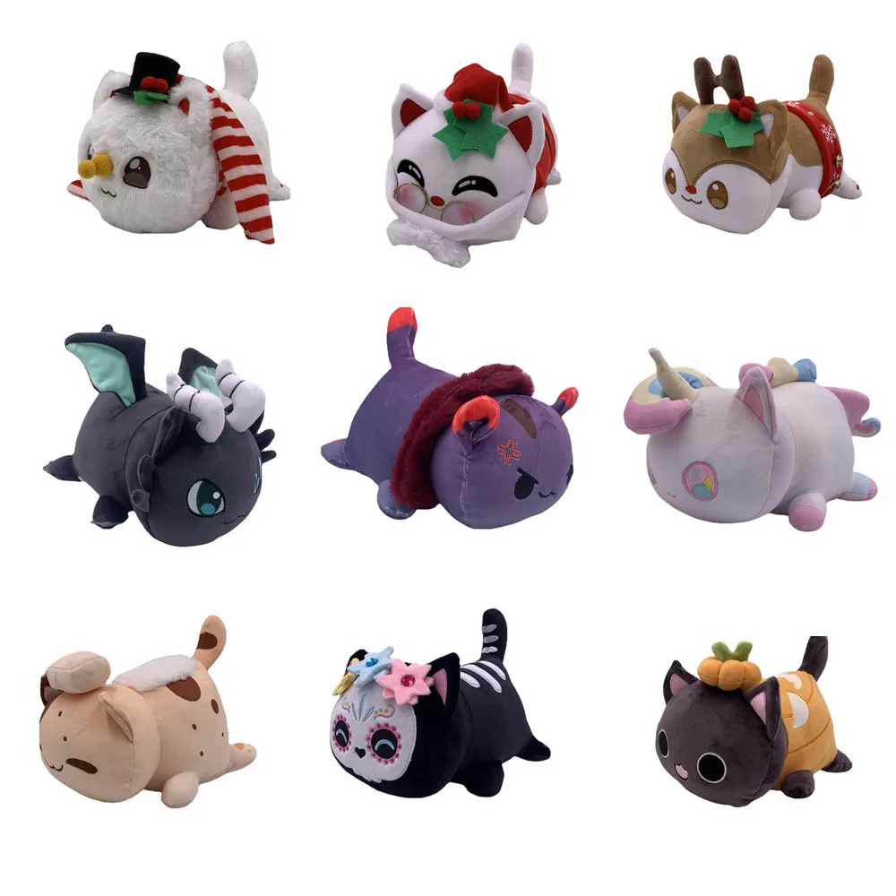 

25cm Unicorn Plush Toy Stuffed Animal Kawaii Cat Dragon Wolf Deer Anime Plushie Doll Toys for Children Kids Christmas Gift