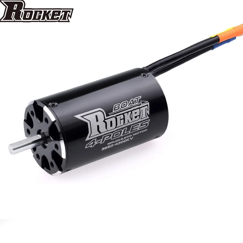 Четырехполюсный бесщеточный двигатель SURPASS HOBBY Rocket 3660 4300KV 3250KV 2600KV для катамарана Traxxas M41 Спартанский 800 мм-1000 мм Радиоуправляемый лодочный автомобиль