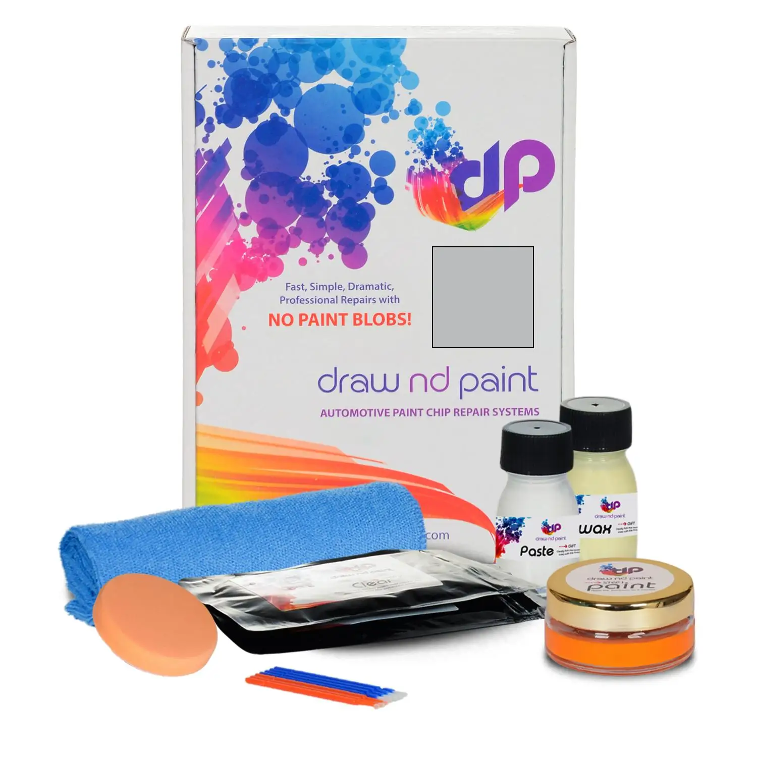 

DrawndPaint compatible with Renault Automotive Touch Up Paint - GRIS CLAIR MET - 347 - Essential Care