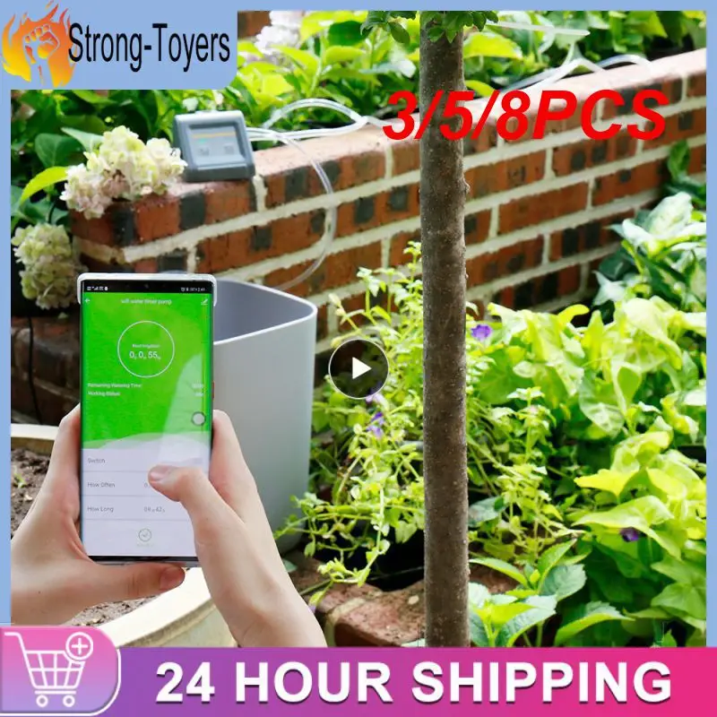 

3/5/8PCS Abs Irrigation System With Pump Wifi Water Timer App Controlled Micro-drip Smart Life 1set Irrigation Controller Usb