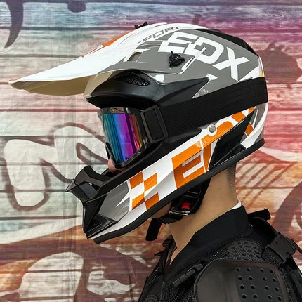 full  Face For man ATV DOT approved Motorcycle Helmet bike downhill New Motocross Helmets Chopper Biker Motorbike Helm