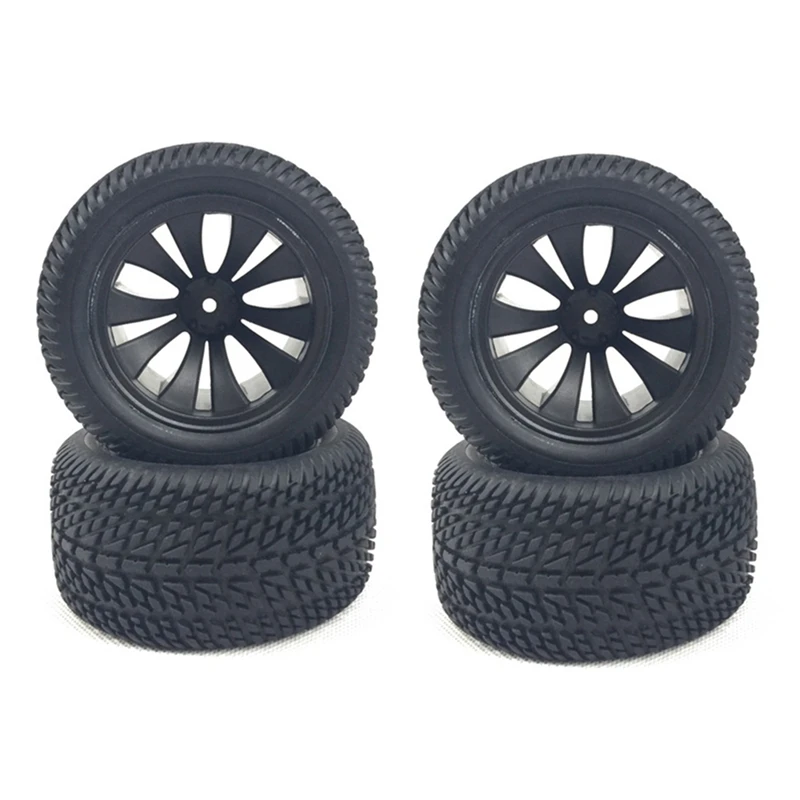

4X For HBX 1/12 High Speed RC Car Tires Rubber Wheel Complete For Truck 12036 Car Parts