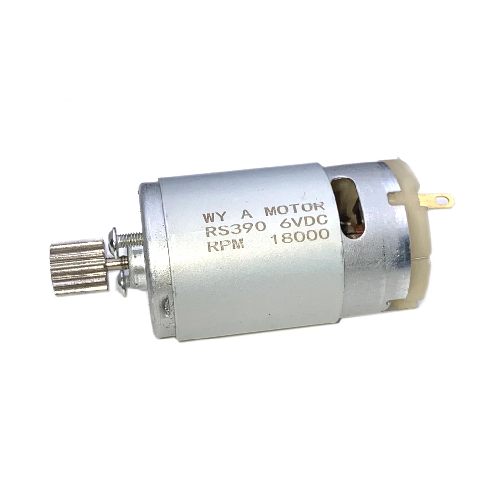 

DC 12V 20000RPM 390 small Motor 6V 18000RPM Children's electric car Toy remote control Motorcycle repair accessories 12T Gear