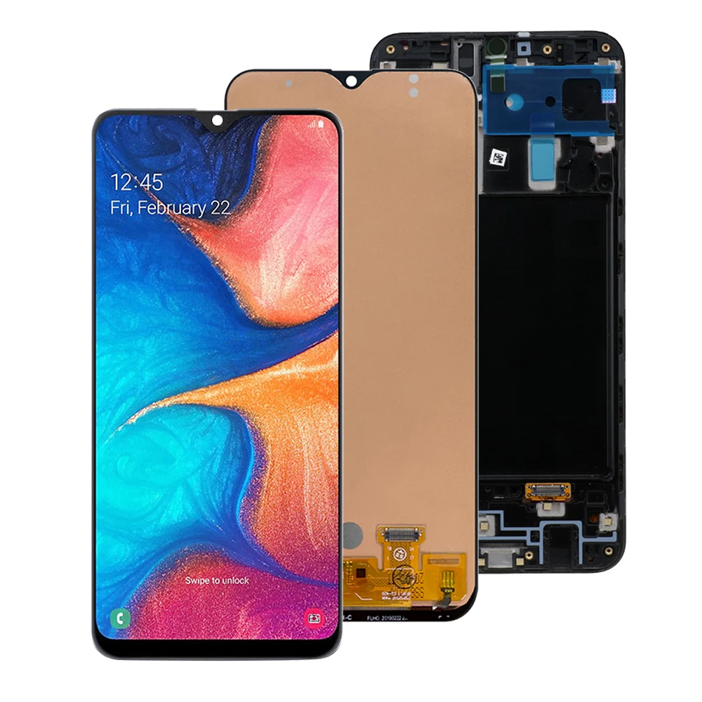 Дисплей Super AMOLED для Samsung Galaxy A20 A205 SM-A205F A205G, ЖК-дисплей с дигитайзером и сенсорным экраном в сборе, замена, 5 шт./партия