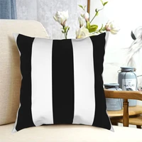 black and white stripe square pillow case printed decoration home cushion cover 18 inch
