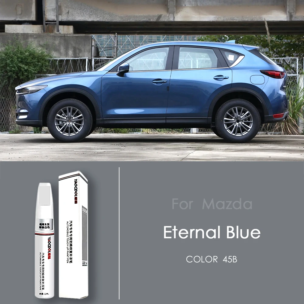 

Для Mazda 3 CX3 CX4 CX5 Mazda 6 жемчужно-белый/платиновый стальной серый - ручка для ремонта касания - воск для ремонта краски жемчужно-белый машинный серый