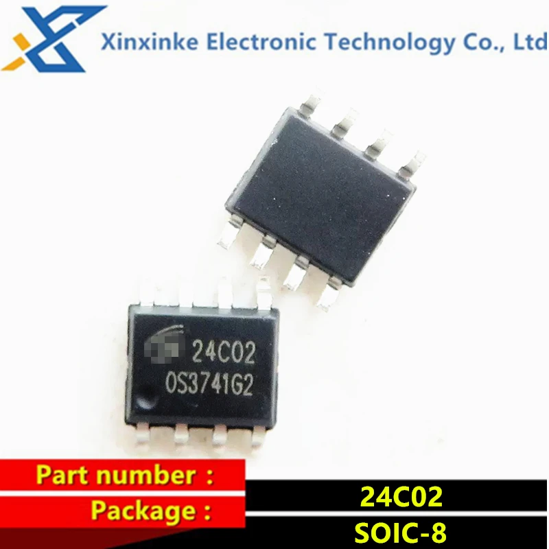 

10PCS HK24C02 SOIC-8 Marking: 24C02 EEPROM Memory IC Original New