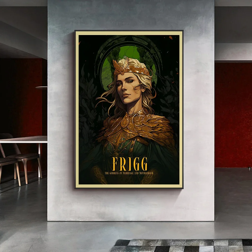 Скандинавская Богиня Фрейя Одностенное Искусство Hd Печать На Холсте
