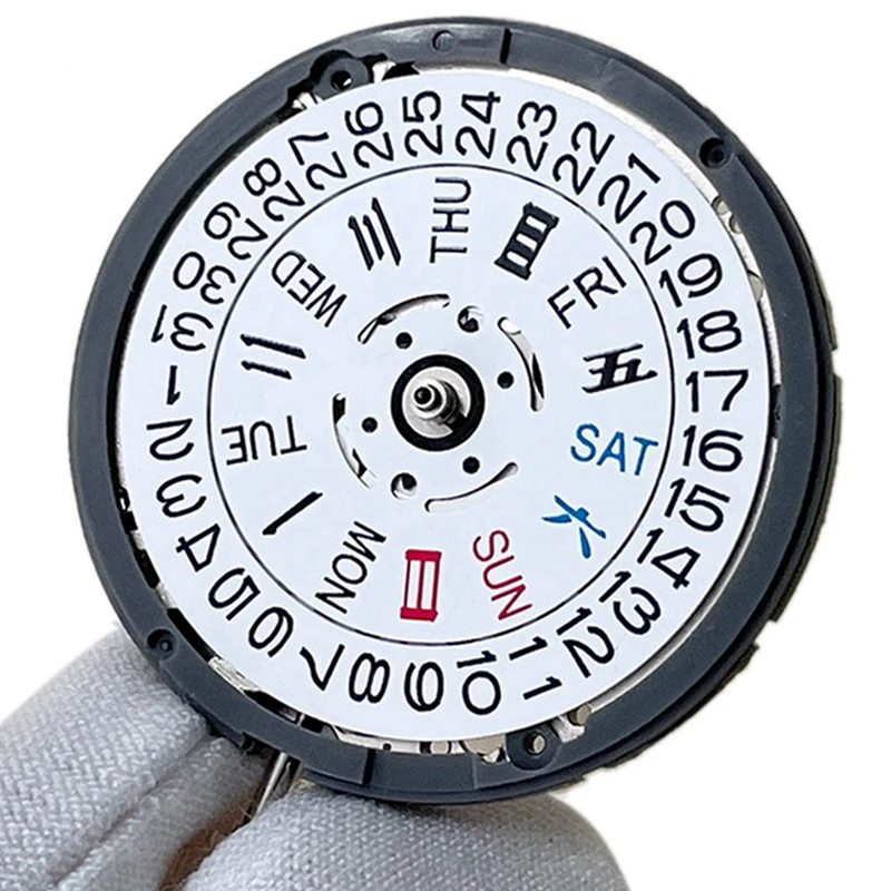 

Часы наручные NH36A с автоматическим механизмом, 2 шт., 3,8 часов, автоматическая Настройка даты/дня, 24 замены, белые