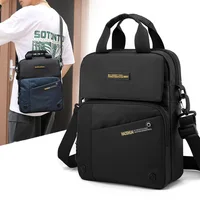 Classic Large Quality Shoulder Bags Men Blue Messenger Pockets Light Layers Style Crossbody Bags Multifunction Brief