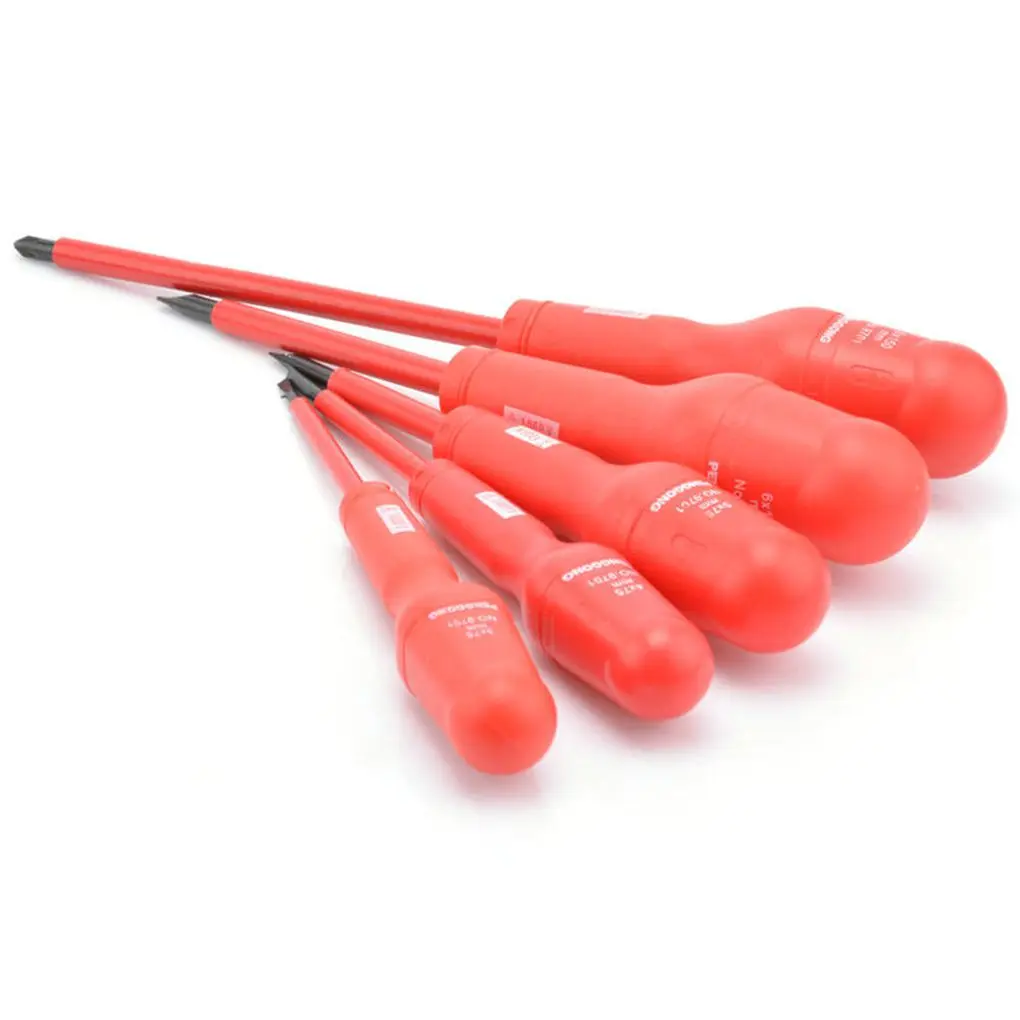 

9pcs Magnetic Bit Insulated Screwdriver Set Electrician CR-V 1000V High Voltage Resistant Hand Tools