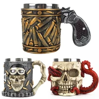 devoured octopus skull tankard 304 stainless steel inner tea coffee beer kraken skull mug cup best halloween birthday gift 400ml