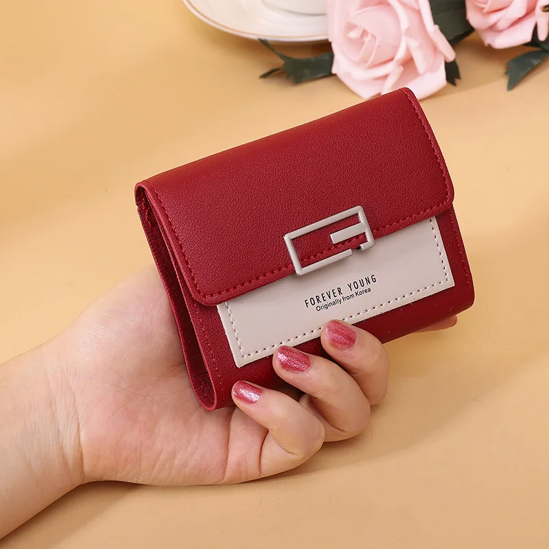 PU Leather Women's Short Wallet Fashion Functional Medium To Soft Coin Purse Money Bags Multi Card Holders