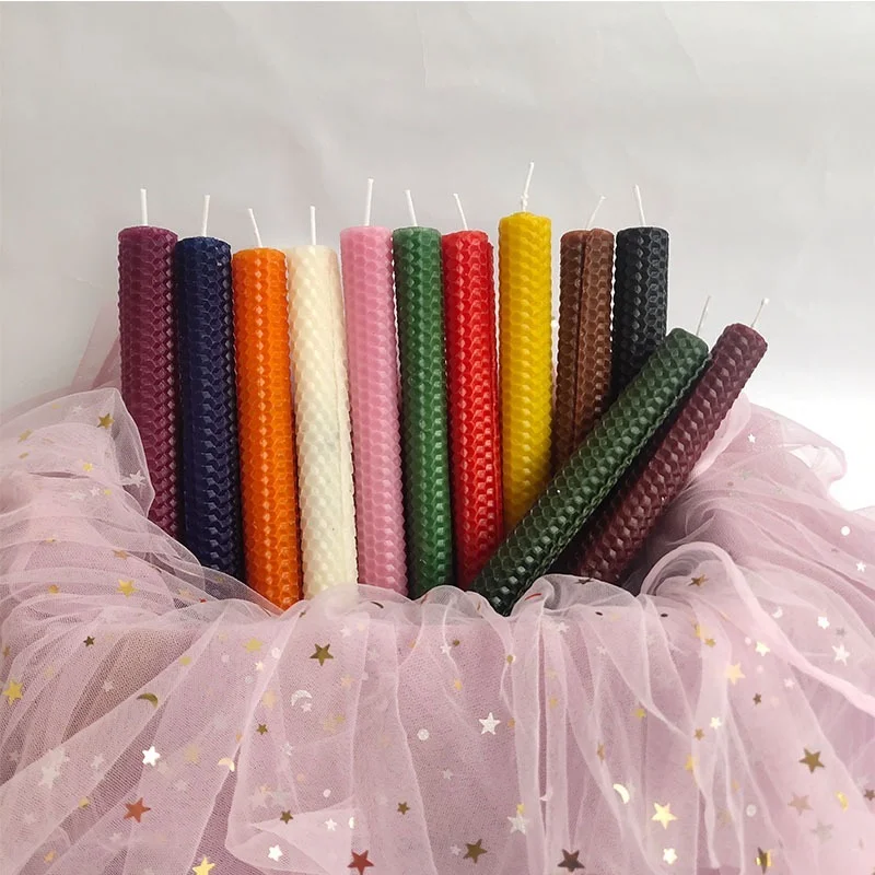 

Creative Colorful Pillar Candles Household Emergency Candles Multiple Colors Optional Praying Candles for Church