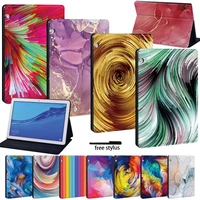 for huawei mediapad t3 8 0t3 10 9 6t5 10 10 1m5 10 8m5 lite 8 foldable tablet leather protective case for m5 lite 10 1