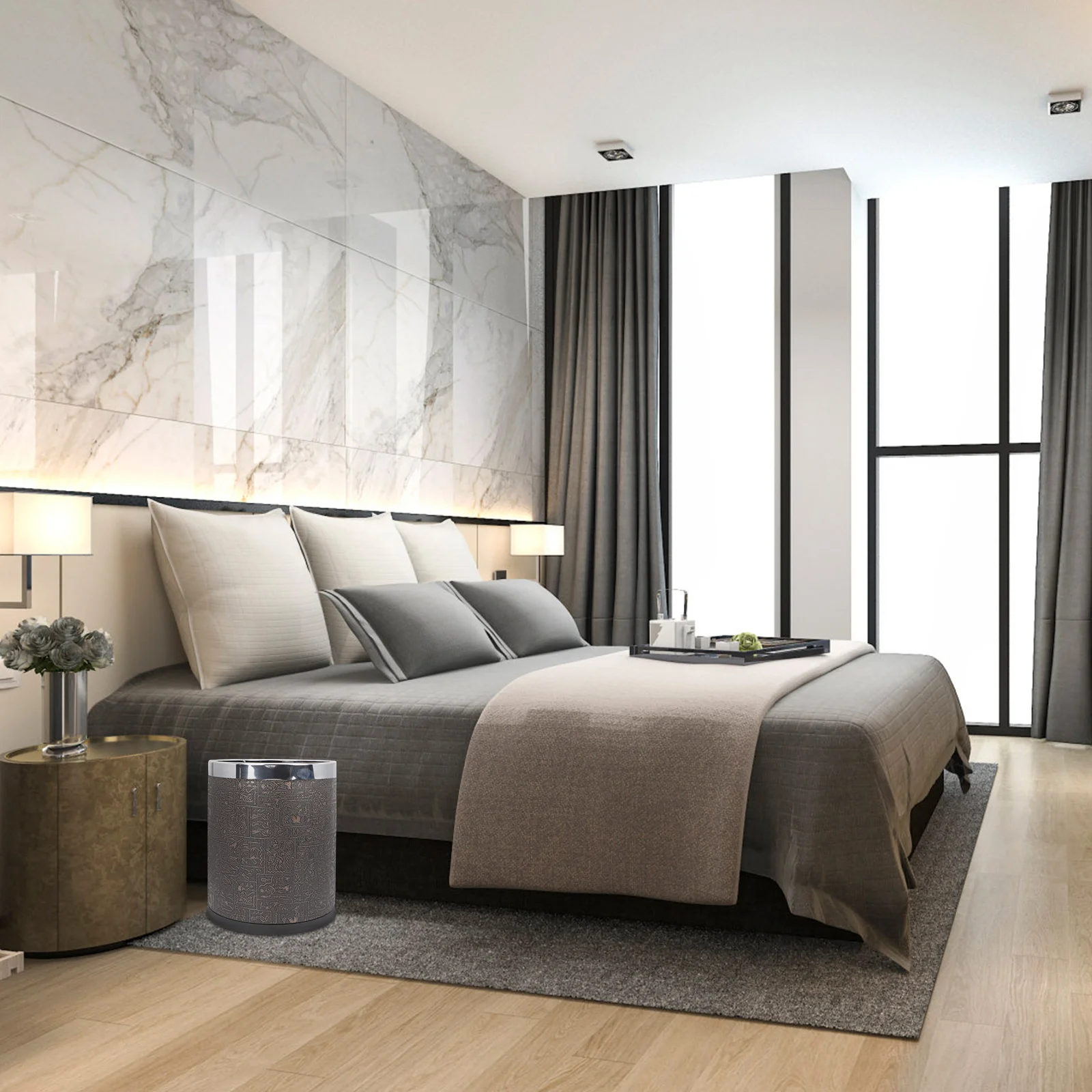 

Wicker Garbage Basket Outdoor Garbage Can Lid Bedroom Wastebasket Trash Paper Basket Trash Basket Trash Cans Outdoor