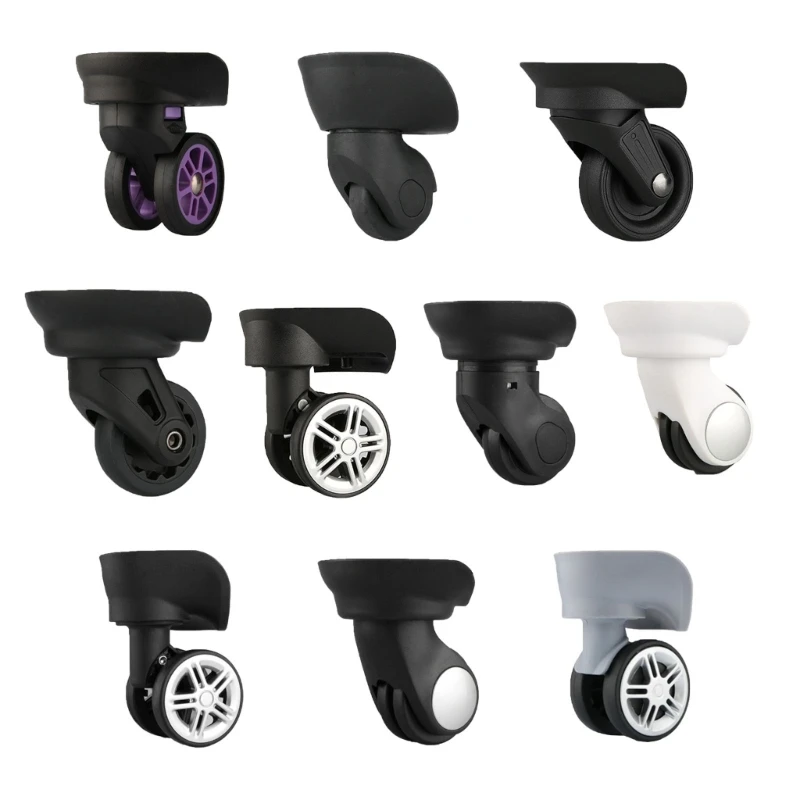 Suitcases Mute Wheels Portable Travel Luggage Trolley Suitcase Universal 360 Degree Swivel Wheel Replacement