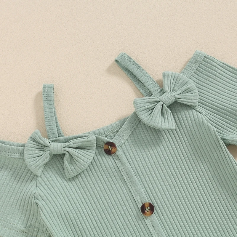 2 шт. детский летний трикотажный топ с открытыми плечами и цветочным принтом