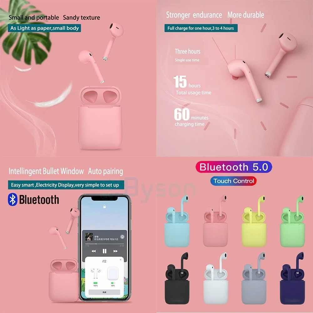 Фото Беспроводные Bluetooth-наушники InPods 12 Macaron, №3