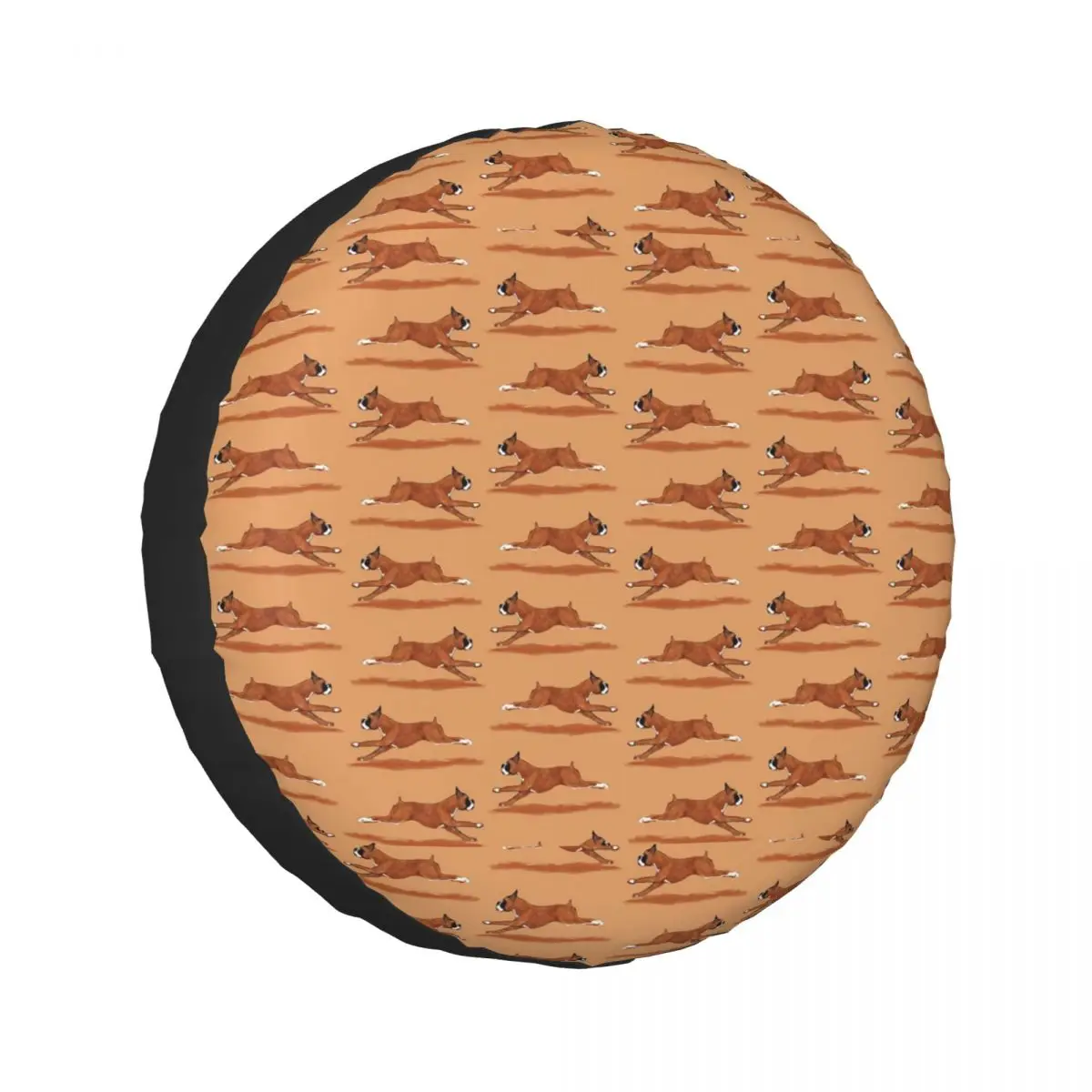 

Running Boxer Dog Spare Tire Cover Universal Waterproof Protection Wheel Cover Fit for Jeep Trailer RV SUV Camper Vehicle