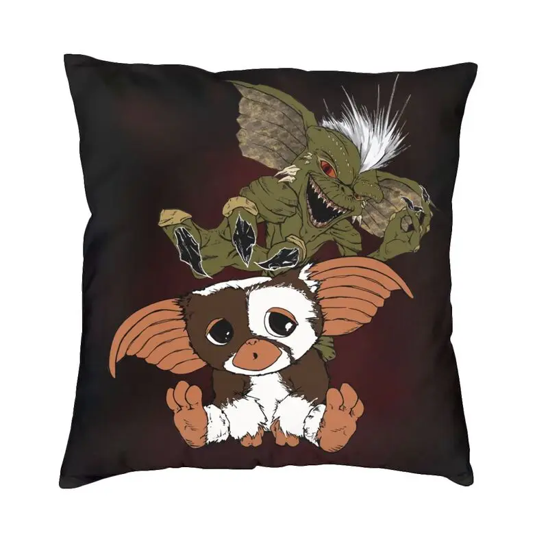 

Gizmo Gremlins Mogwai Чехол на подушку 45x45 см, украшение для дома, современный Чехол на подушку в стиле фильма монстр, научная фантастика, мягкий Чехол ...