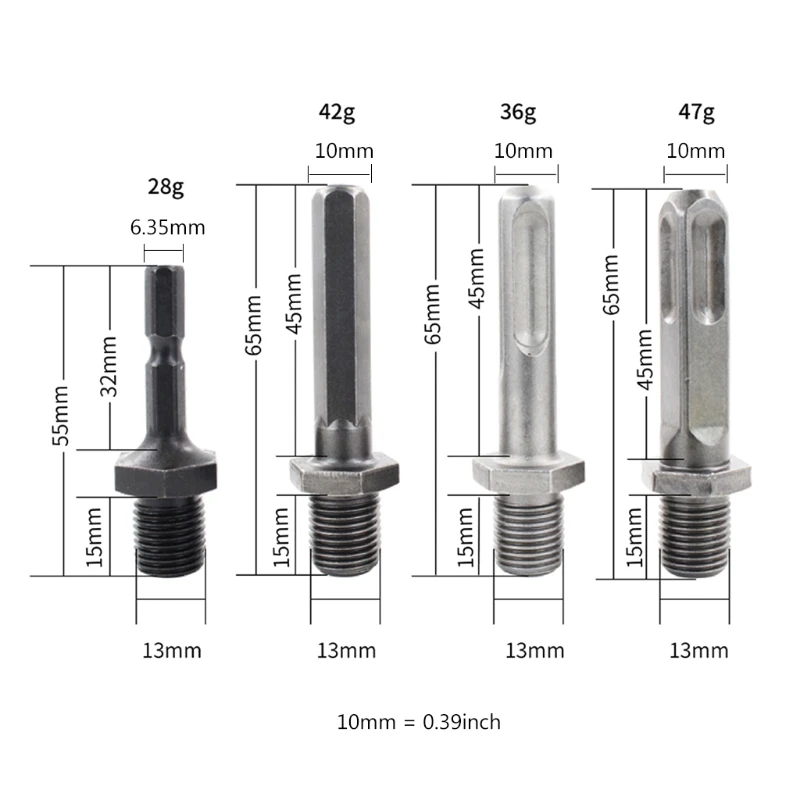

High Speed Wood Splitter Screw Cone Shaft for Drill, Step Drill, Wood Cutter, Firewood Splitter, Steel Cone Drill