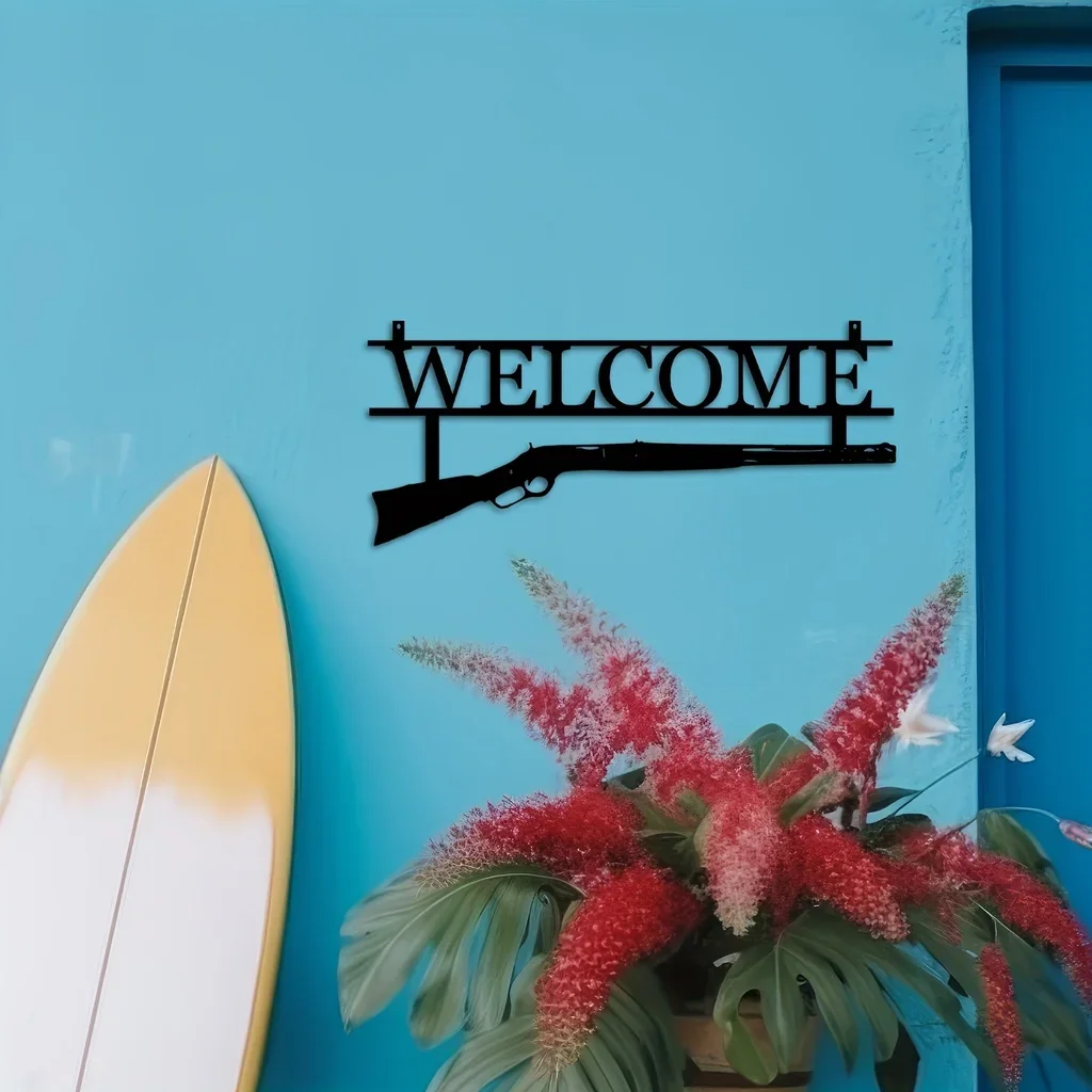 CIFBUY Уникальный Дизайн Металлического Пистолета Настенный Декор Идеально