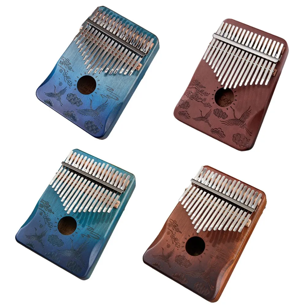 

17 клавиш Kalimba большой палец пианино игрушка искусственная и арка стальные стержни корпус пальца Музыкальные инструменты комплект подарок в...