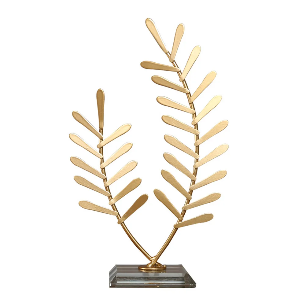 

Delicate Leaf Sculpture Creative Art Statue Decor Home Art Office Cafes Crafts Desktop Ornaments Home Decoration Accessories