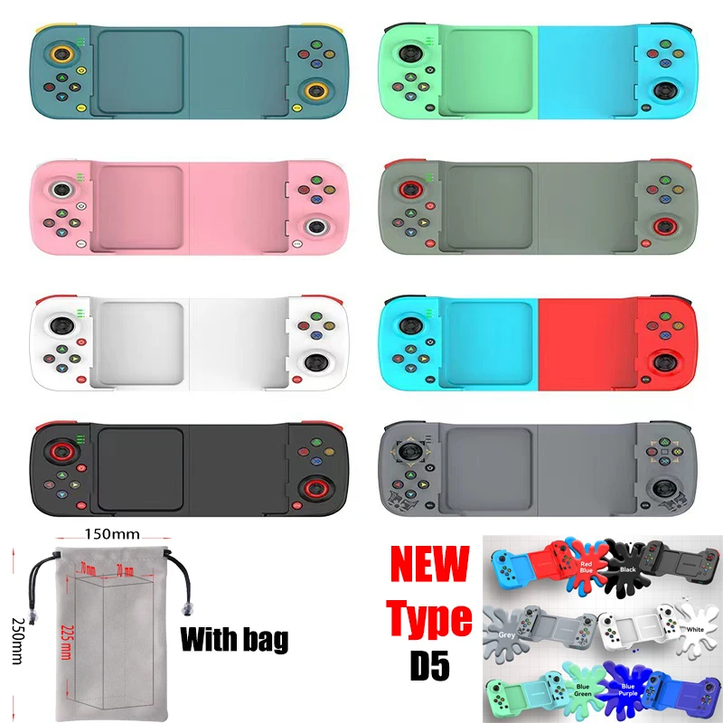 

2022 Wireless Gamepad Bluetooth-compatible Type-C Gaming Controller Portable Joystick Gamepads For PS4 IOS Android /Switch PC