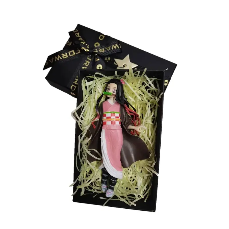 

Подарочная коробка с персонажами из аниме «рассекающий Призраков», игрушка Tanjiro Nidouzi, Подвижная кукла ручной работы, МОДЕЛЬ украшение статуи, Детский Рождественский подарок