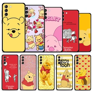 Case For Samsung S21 S20 FE S22 Ultra S10 S9 S8 Plus S10e for Galaxy Note 20 Ultra S21FE S20FE Coque Cartoon Eat Honey Pooh Bear