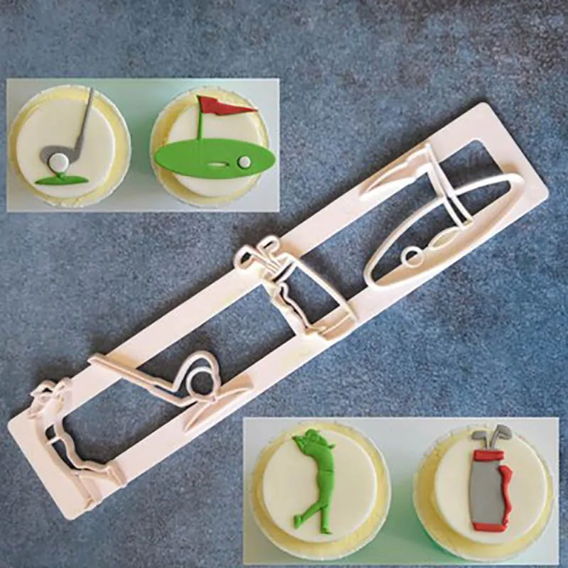 

Cake Mold Cream Cup Cookie Icing Piping Pastry Kitchen Baking Accessories Golf Rugby Chocolate Biscuits Fudge Decorating Tools