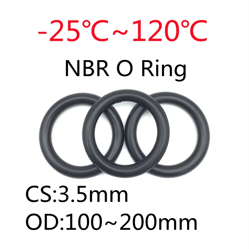 

10 шт., уплотнительные кольца из нитриловой резины, толщина 110 мм, OD100/120/200/мм