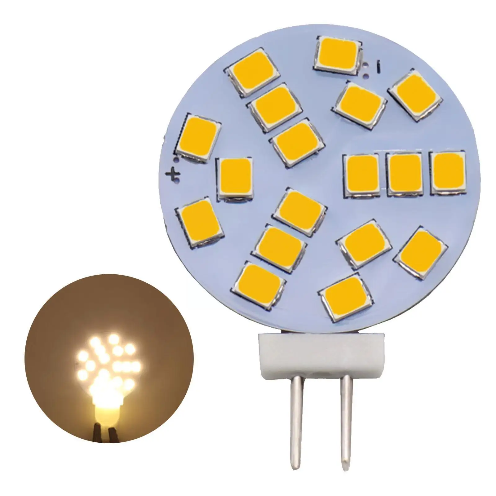 

LED Lamp Bulb G4 180 Degree DC12V 5050 SMD 4.8W 2.4W Halogen Cold 1.2W White Lamp Replace Warm 1.8W Light R4P6