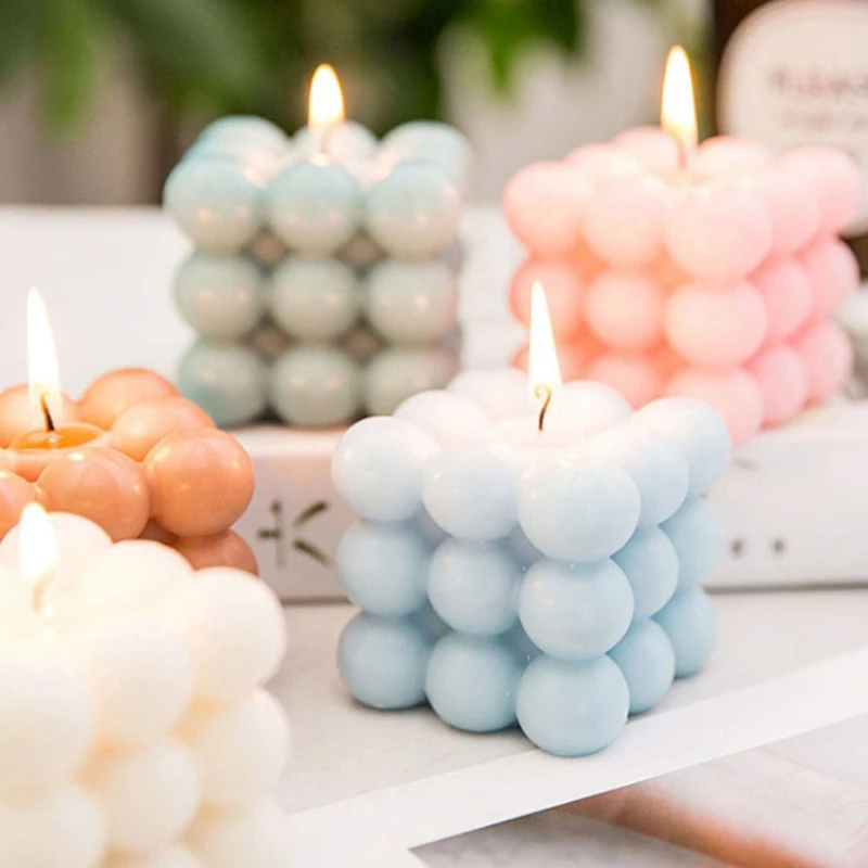 Форма для кубика Рубика в виде свечи силиконовая форма ароматерапии литья